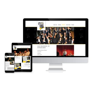 Webdesign für die Marcus Marr Big Band